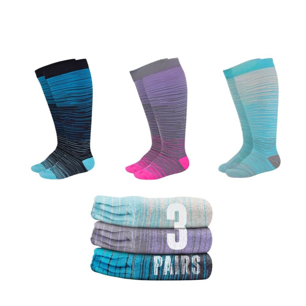 Doctor's Select New 3 Pairs Compression Socks Extra Wide Calf